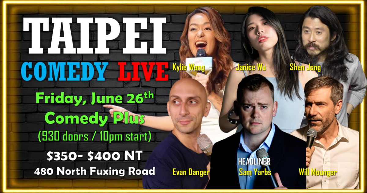 【6/26】Taipei Comedy Live